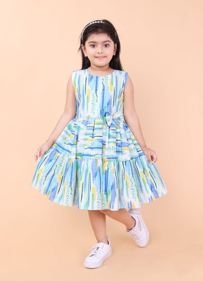 Abstract Print Dress