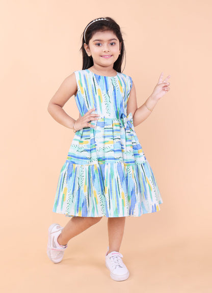 Abstract Print Dress