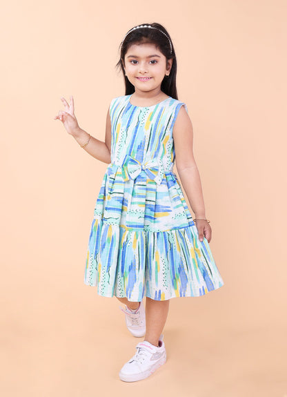 Abstract Print Dress