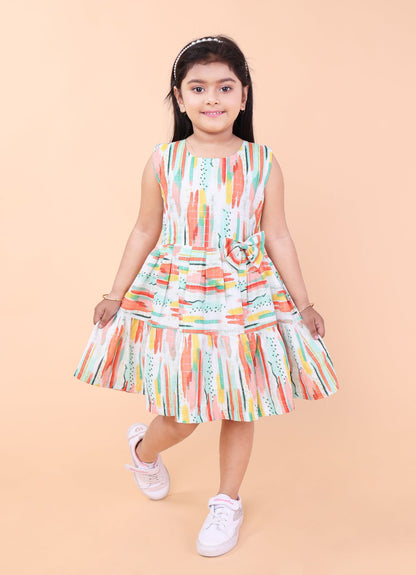 Abstract Print Dress