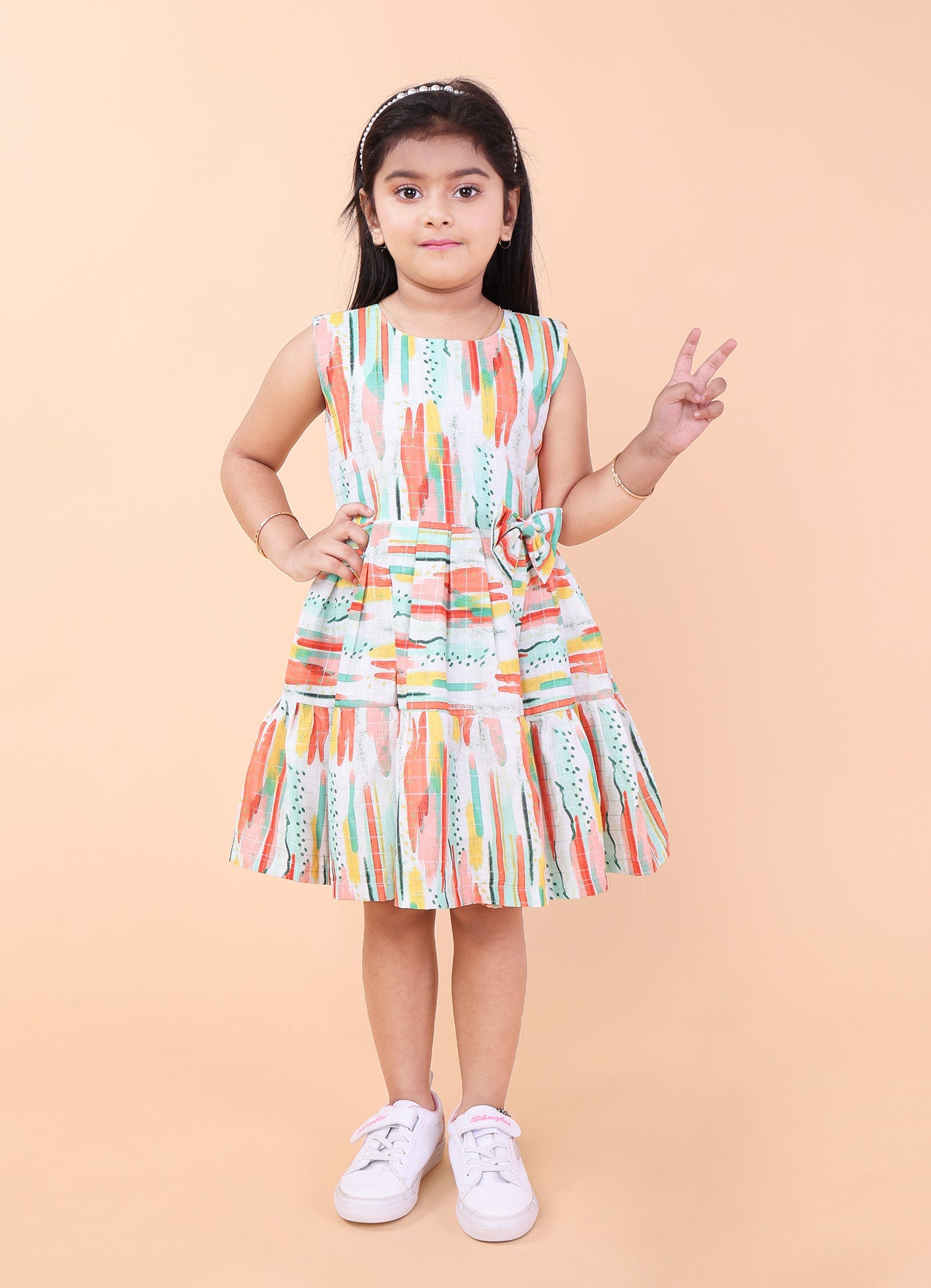 Abstract Print Dress