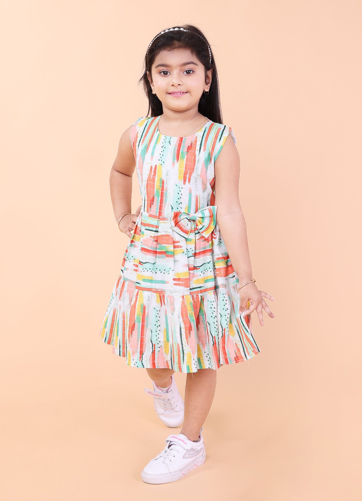 Abstract Print Dress