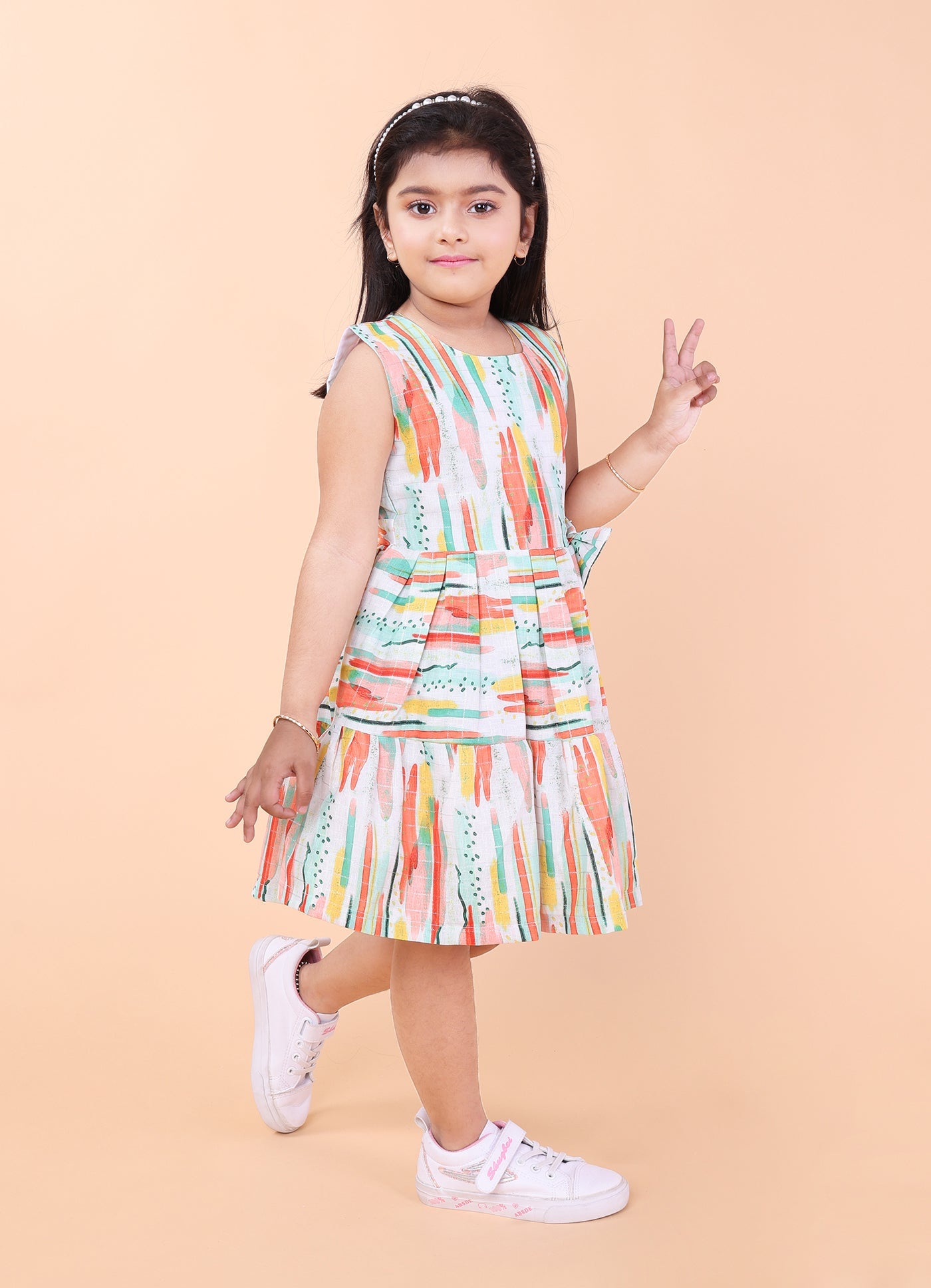 Abstract Print Dress