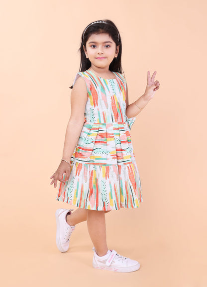 Abstract Print Dress