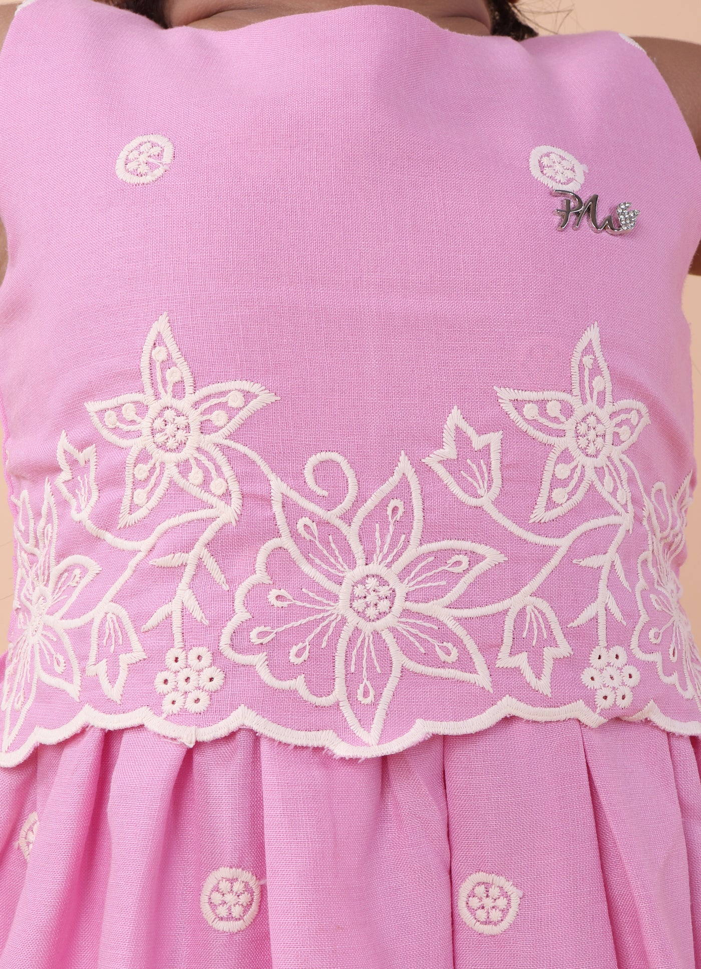 Blossom Charm Embroidered Frock