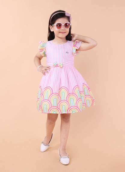 Bright Printed Colourful Dress