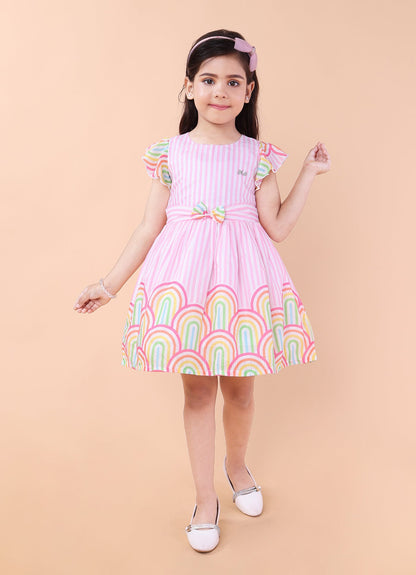 Bright Printed Colourful Dress