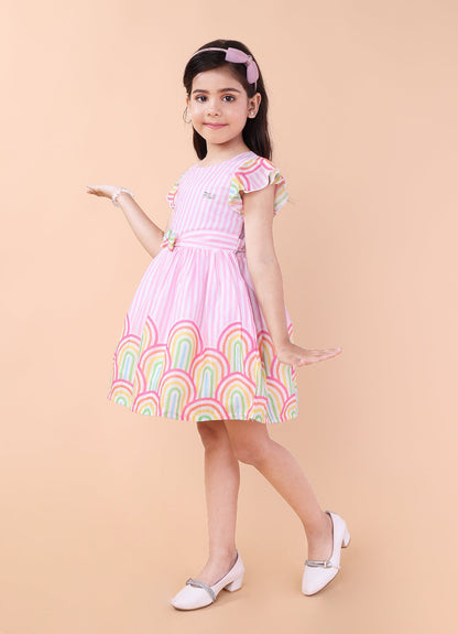 Bright Printed Colourful Dress