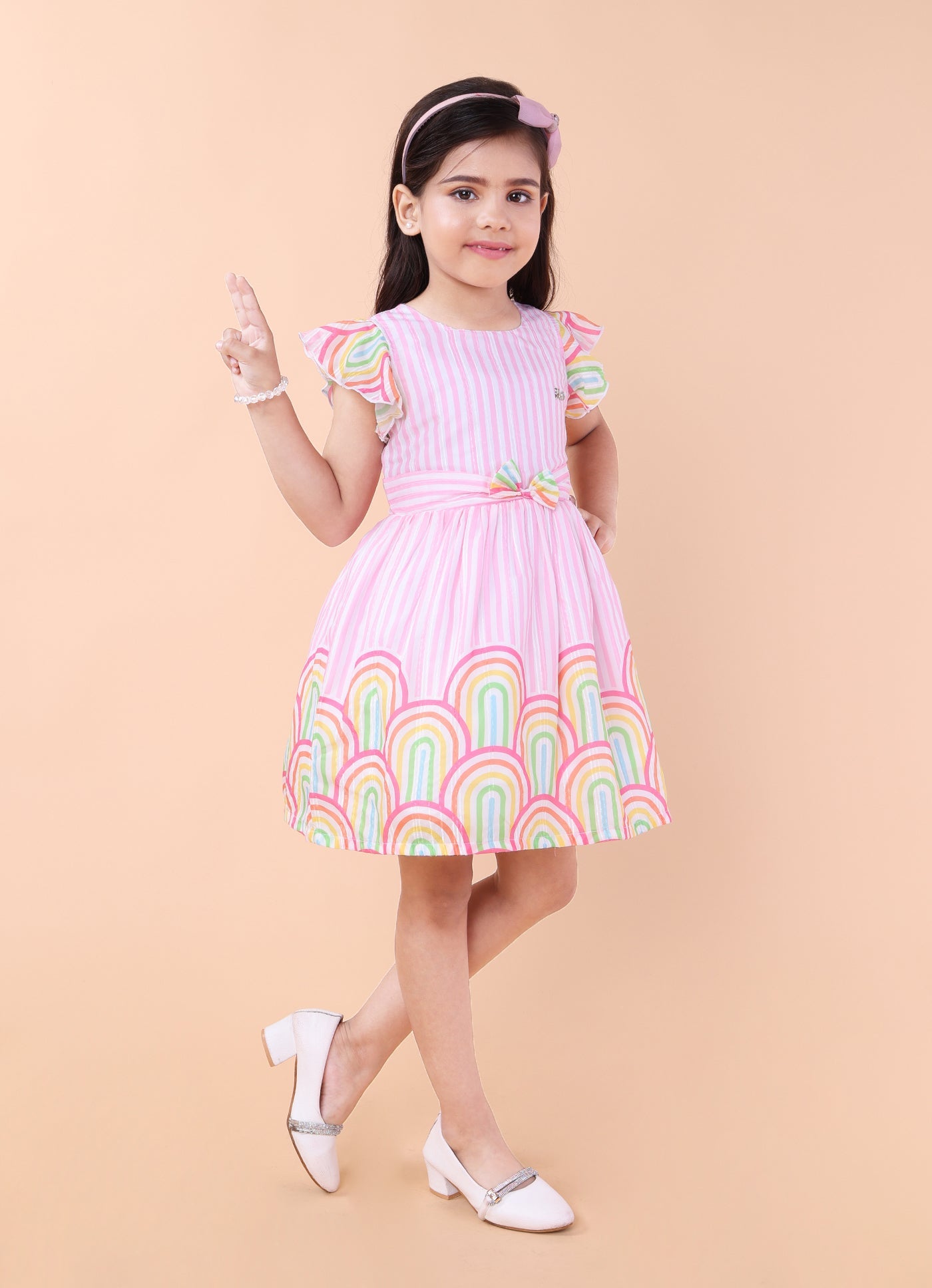 Bright Printed Colourful Dress