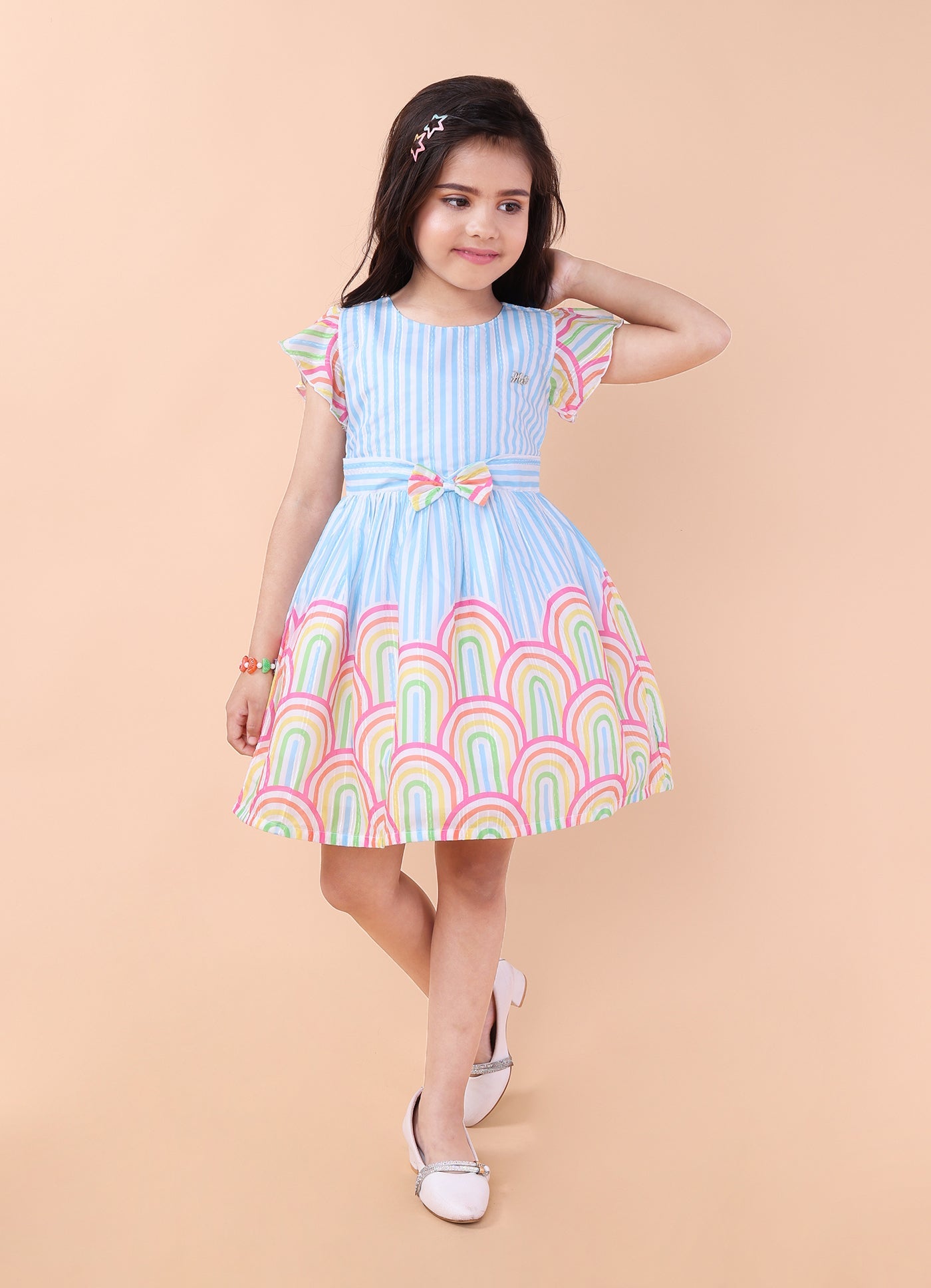Bright Printed Colourful Dress
