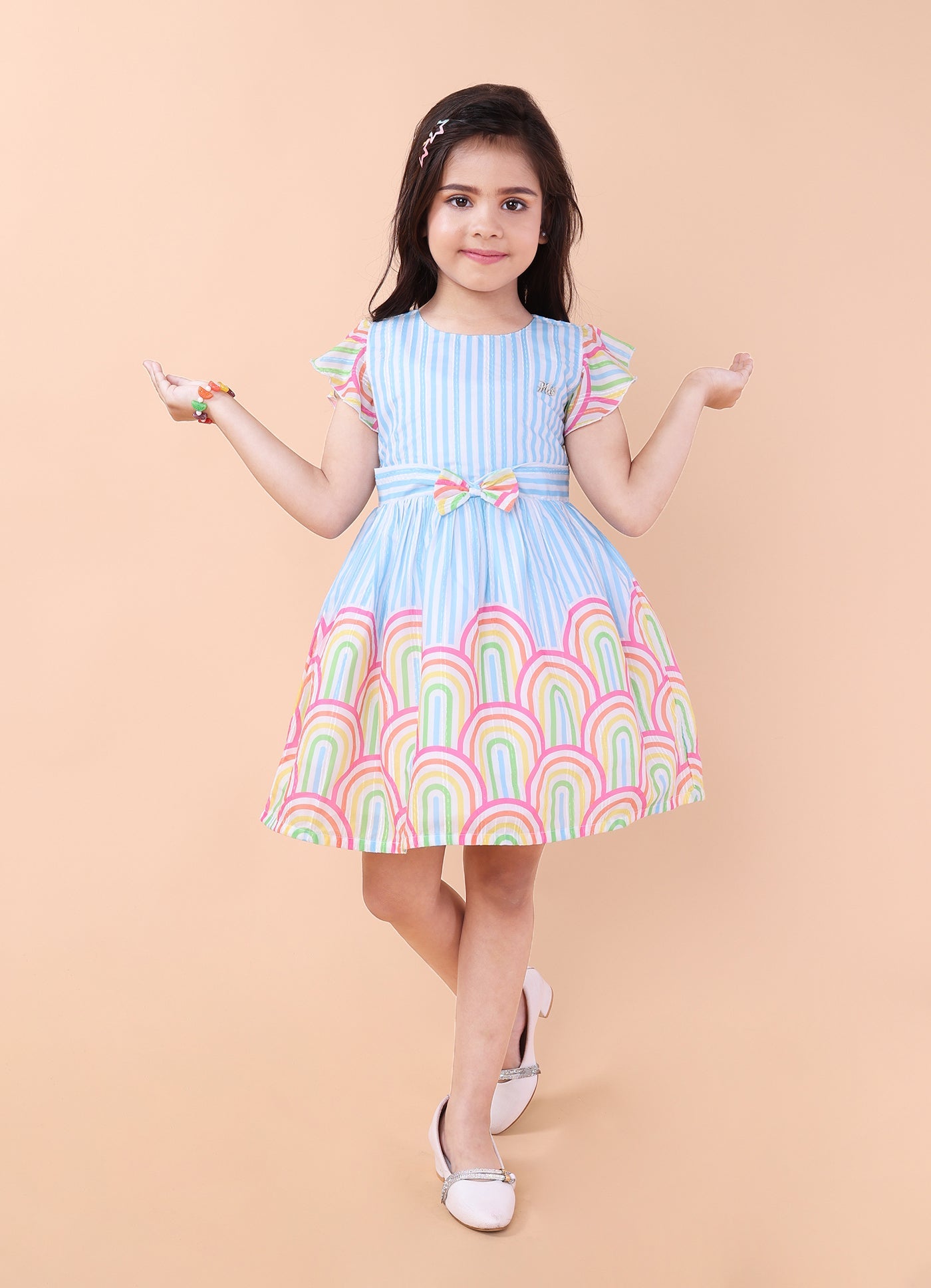 Bright Printed Colourful Dress