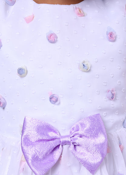 Lavender Blossom Bow Dress