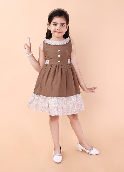 Blush & Brown Delight Dress