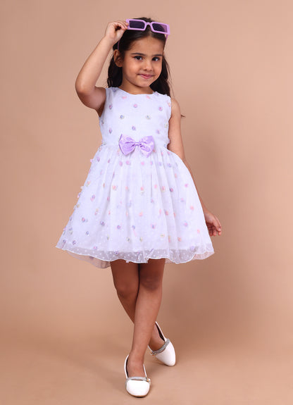 Lavender Blossom Bow Dress