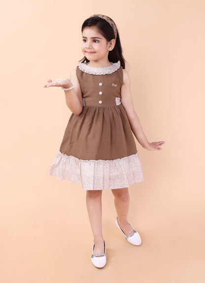 Blush & Brown Delight Dress
