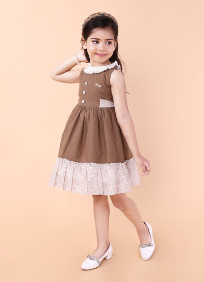 Blush & Brown Delight Dress