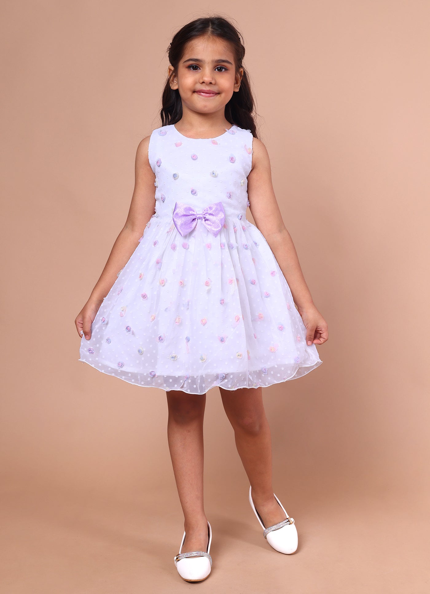 Lavender Blossom Bow Dress