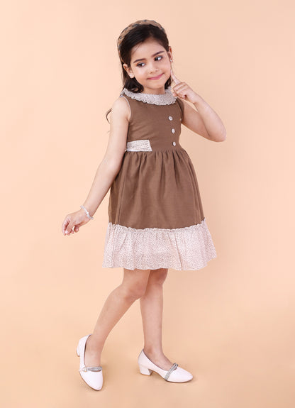 Blush & Brown Delight Dress