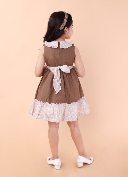 Blush & Brown Delight Dress