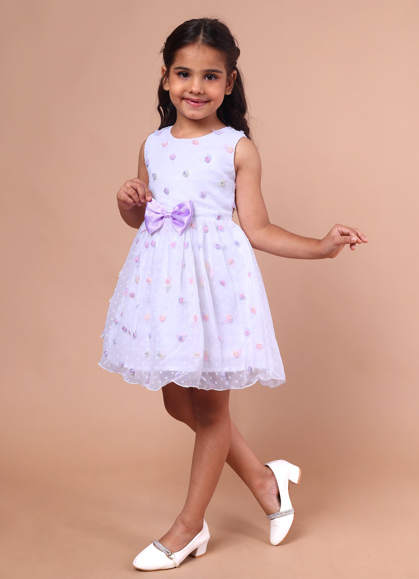 Lavender Blossom Bow Dress