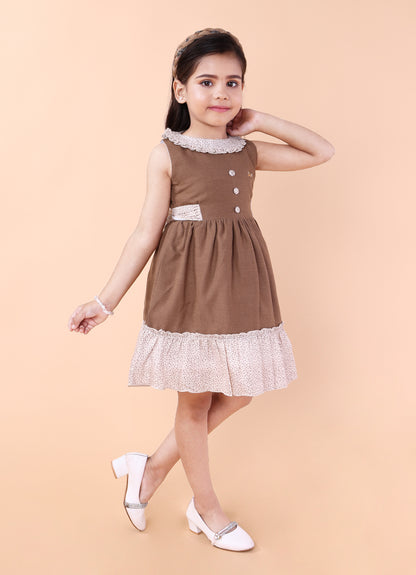 Blush & Brown Delight Dress
