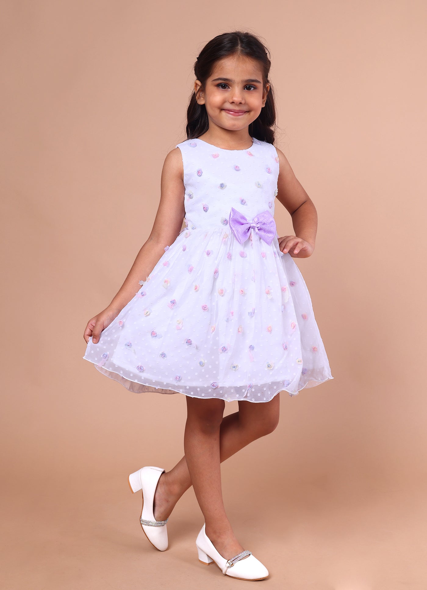 Lavender Blossom Bow Dress