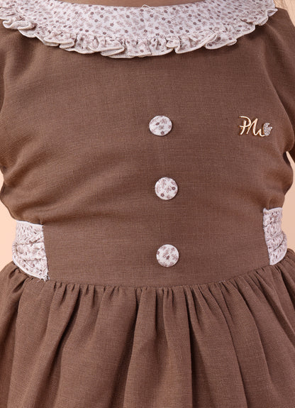 Blush & Brown Delight Dress