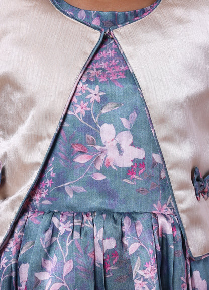 Satin Party Jacket Dress