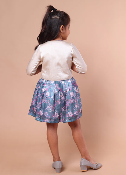 Satin Party Jacket Dress