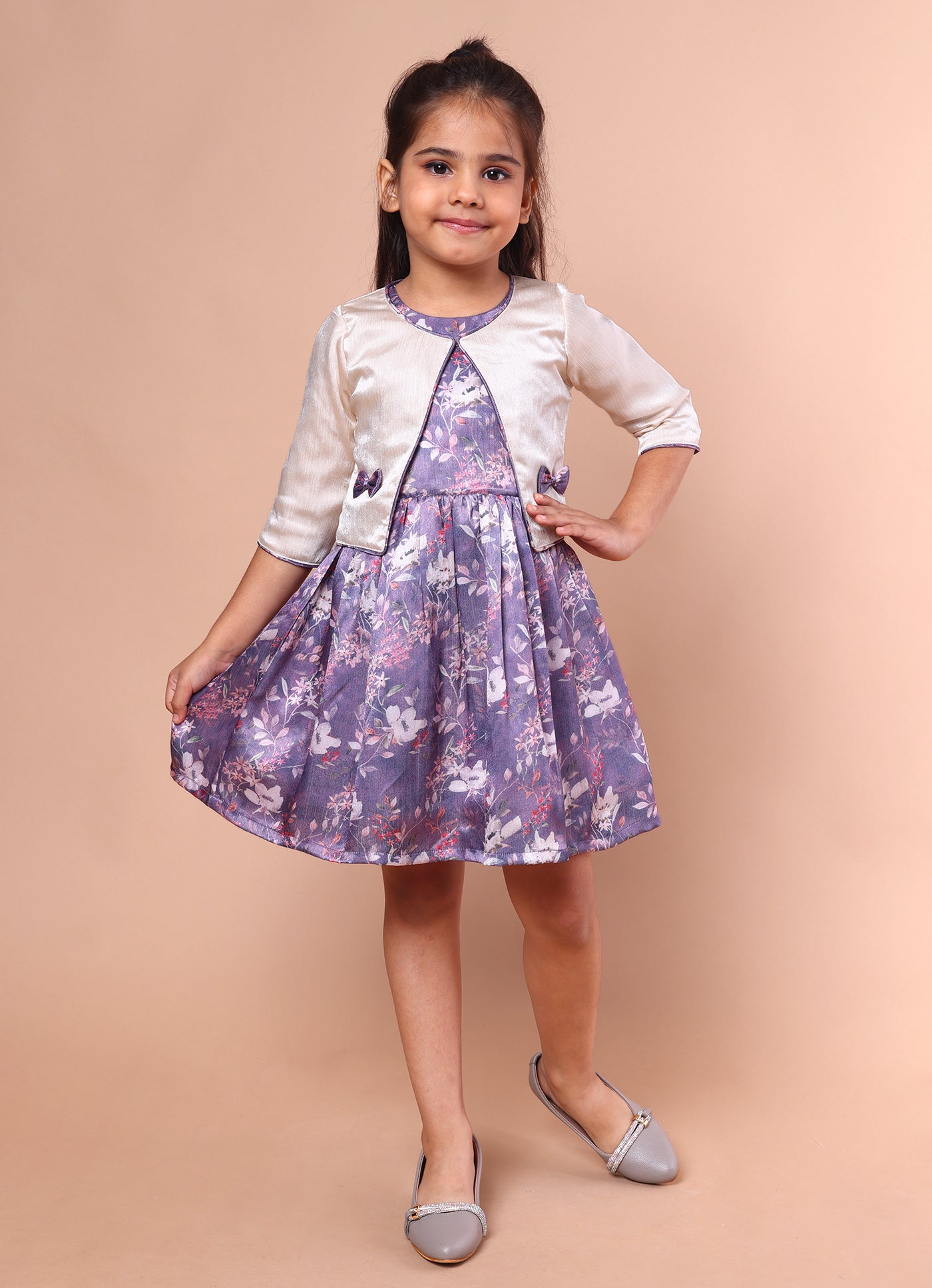 Satin Party Jacket Dress