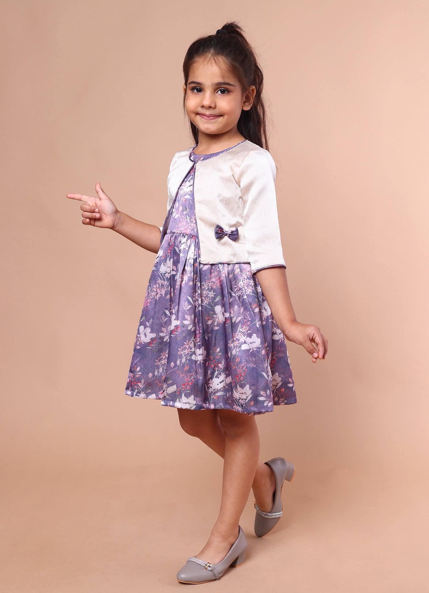 Satin Party Jacket Dress