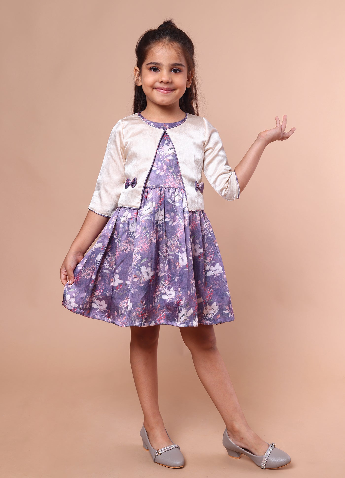 Satin Party Jacket Dress