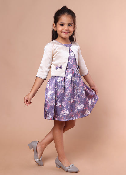 Satin Party Jacket Dress