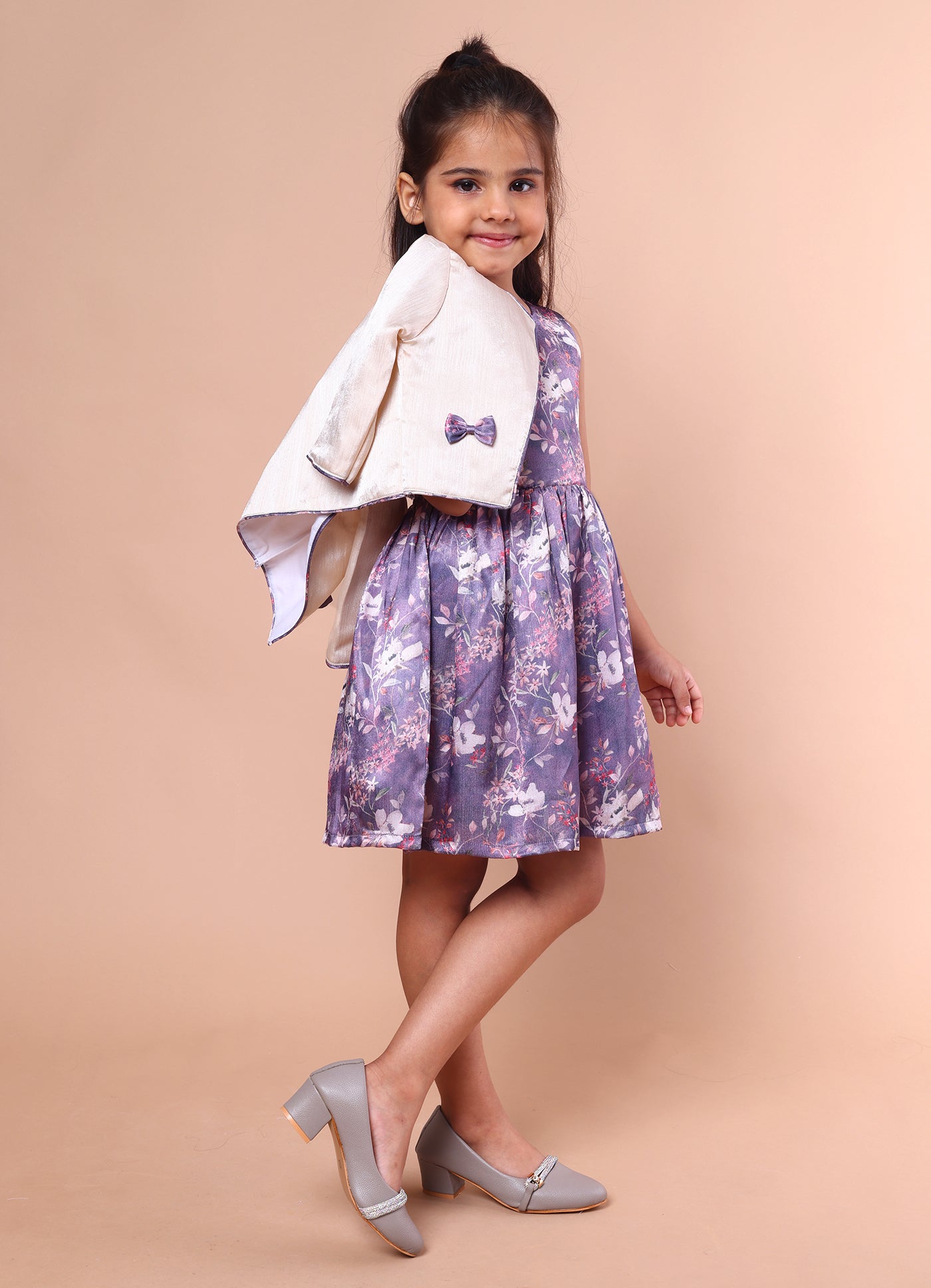 Satin Party Jacket Dress