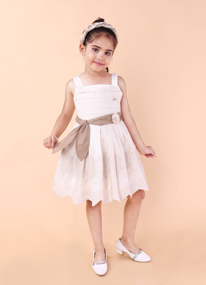 Embroidery Border Cotton Dress