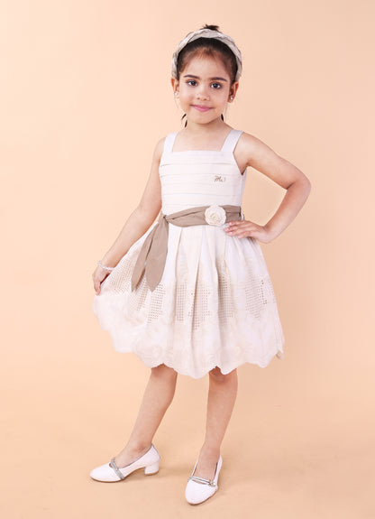 Embroidery Border Cotton Dress