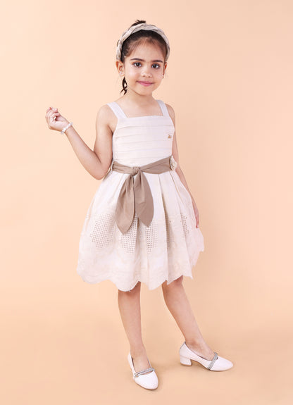 Embroidery Border Cotton Dress