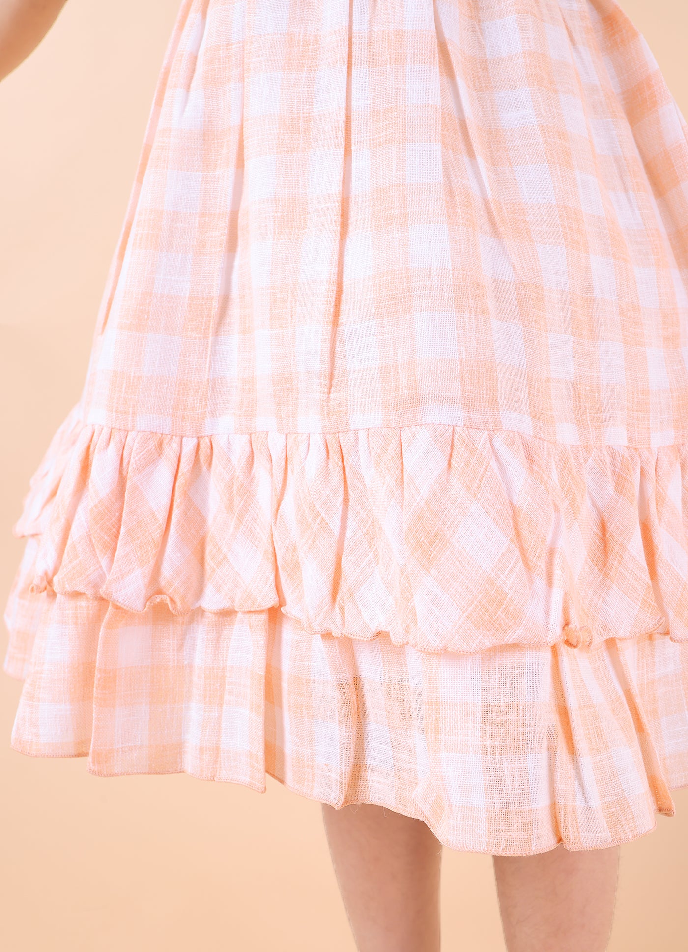Sweet Gingham Bloom Frock