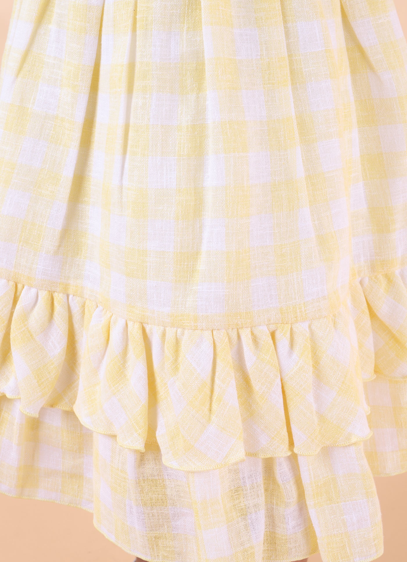 Sweet Gingham Bloom Frock