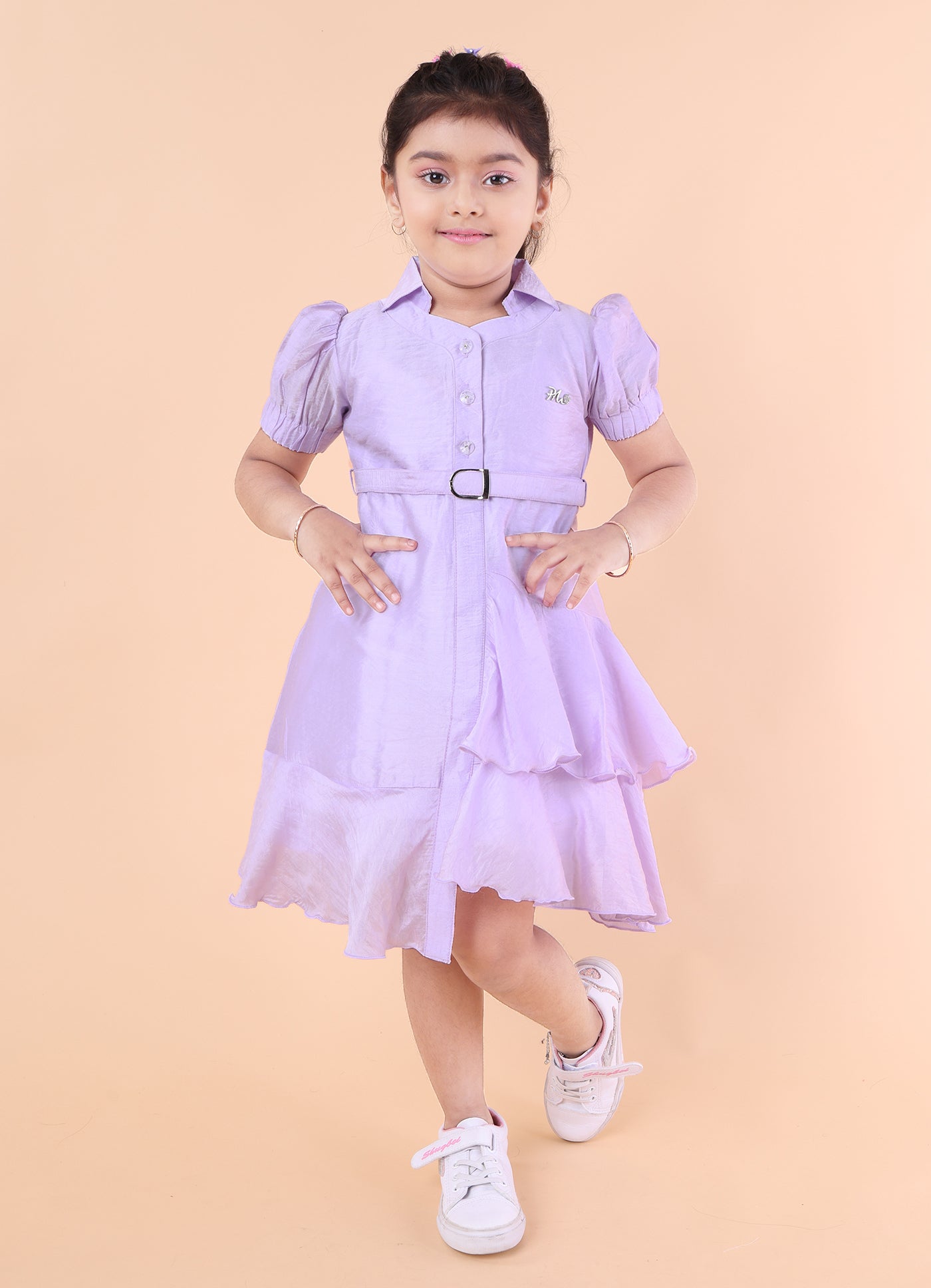 Pastel Breeze Ruffle Dress