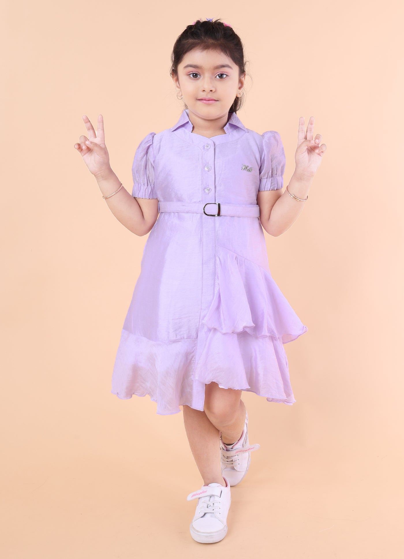 Pastel Breeze Ruffle Dress