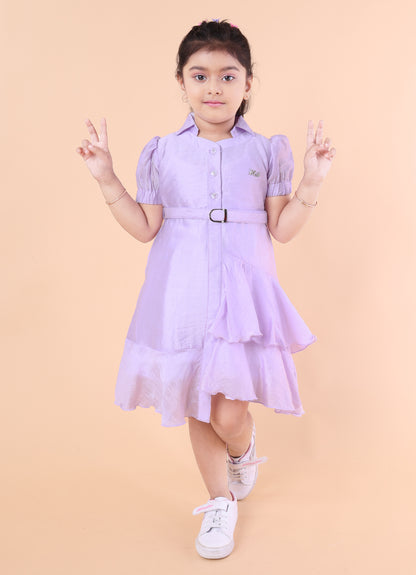 Pastel Breeze Ruffle Dress