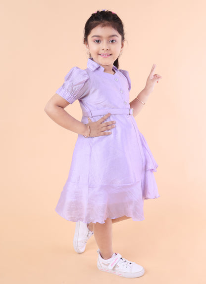 Pastel Breeze Ruffle Dress