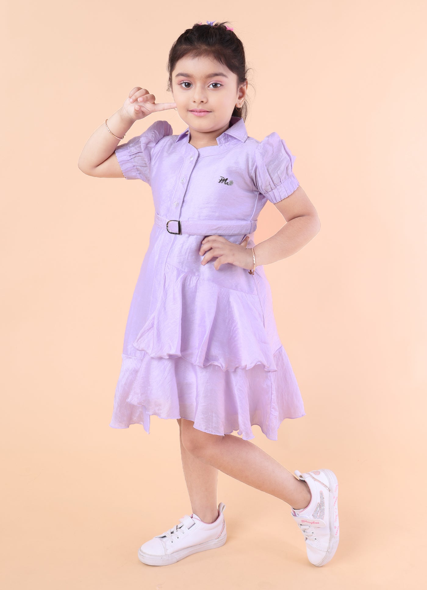 Pastel Breeze Ruffle Dress