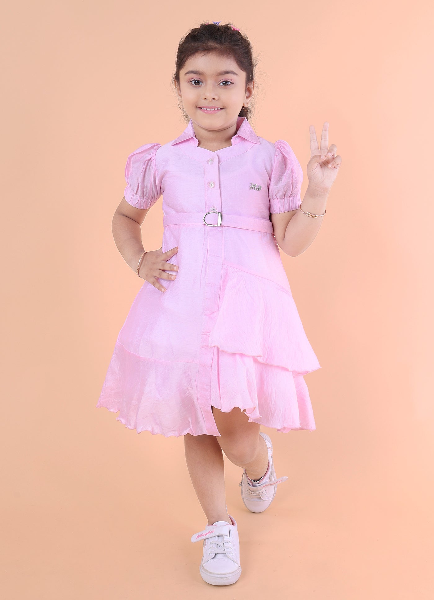 Pastel Breeze Ruffle Dress