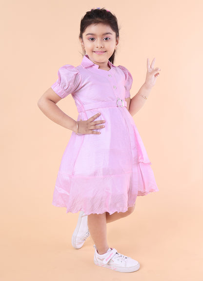 Pastel Breeze Ruffle Dress