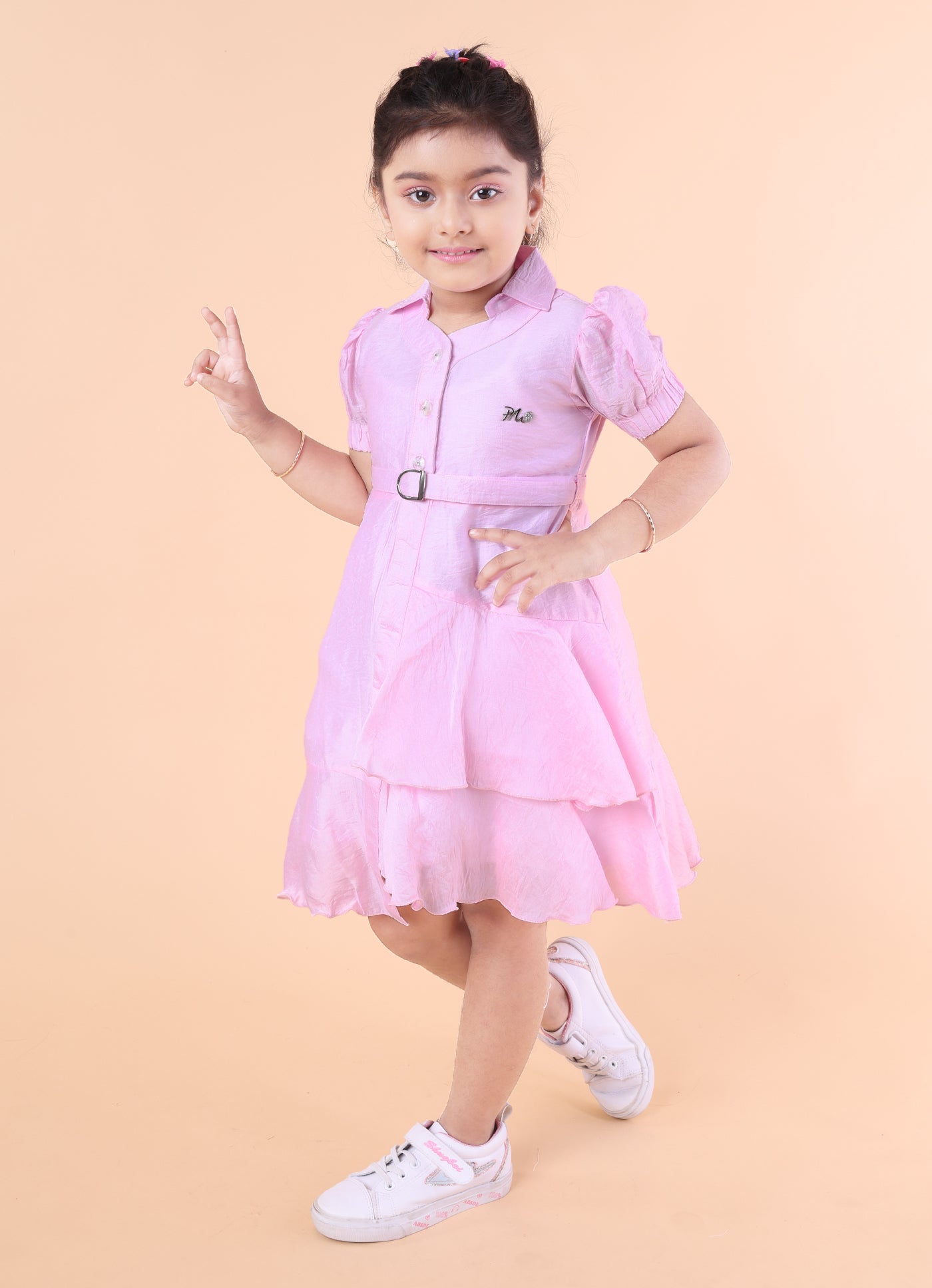 Pastel Breeze Ruffle Dress