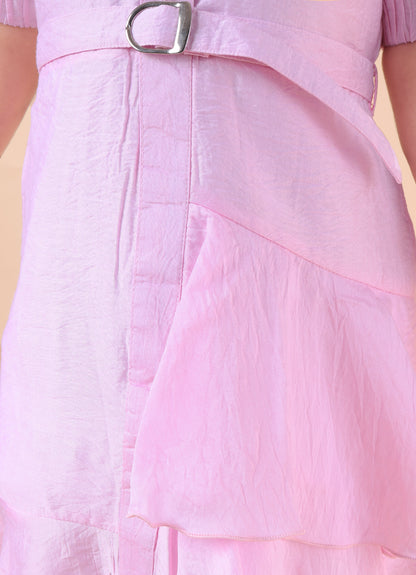 Pastel Breeze Ruffle Dress