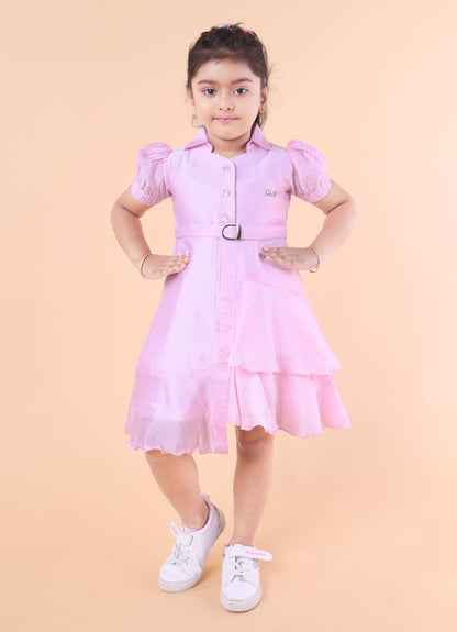 Pastel Breeze Ruffle Dress