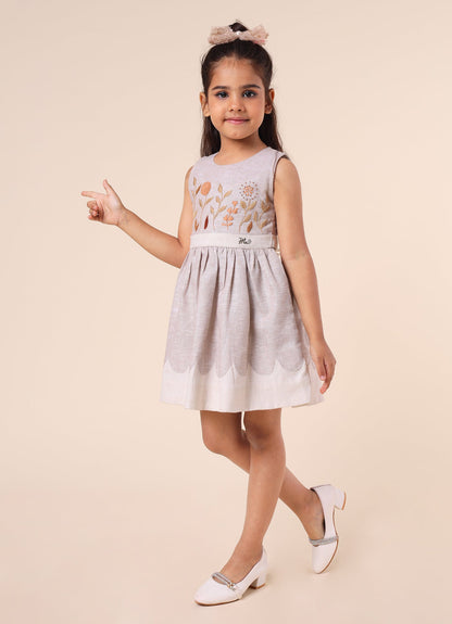 Linen Embroidery Dress